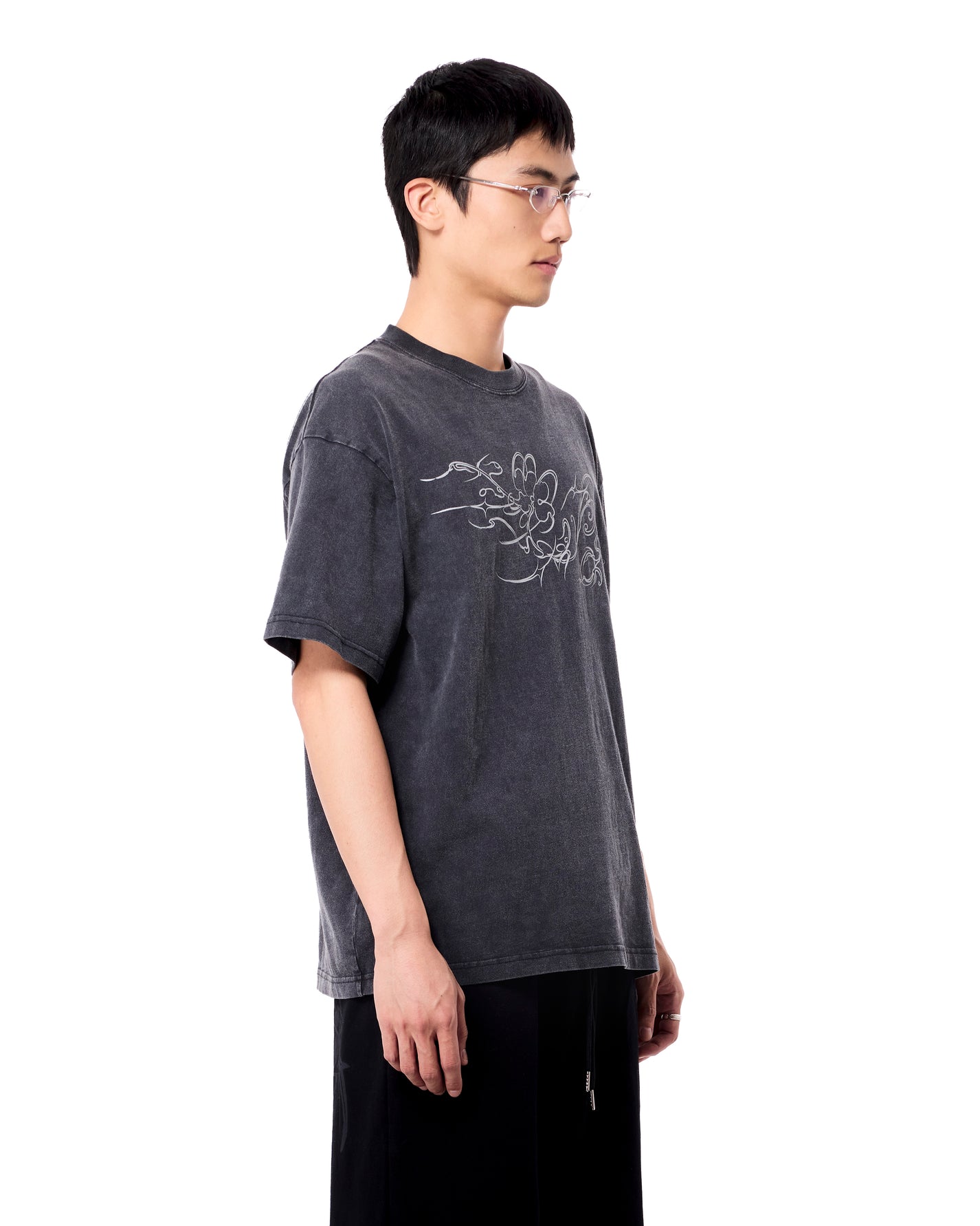 Chrisinni x Miki Men's T Shirt - Washed Black