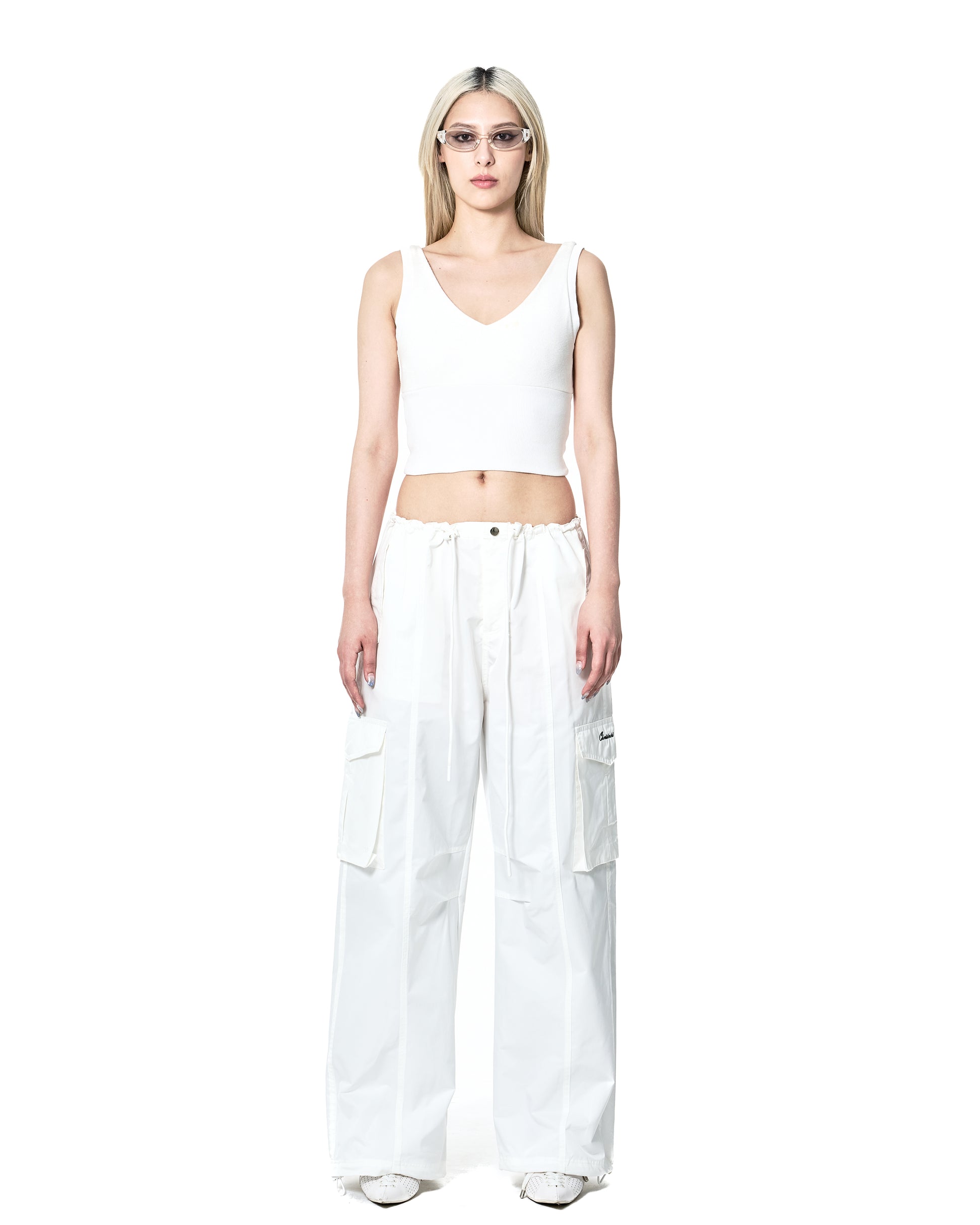 Chrisinni Cargo Pants - White