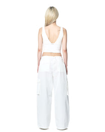 Chrisinni Cargo Pants - White