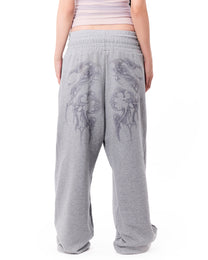 Chrisinni x Miki Unisex Double Waistband Sweatpants - Gray