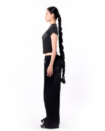 Chrisinni x Miki Unisex Double Waistband Sweatpants - Black