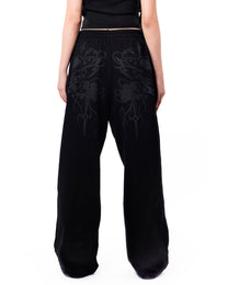 Chrisinni x Miki Unisex Double Waistband Sweatpants - Black
