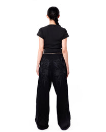 Chrisinni x Miki Unisex Double Waistband Sweatpants - Black