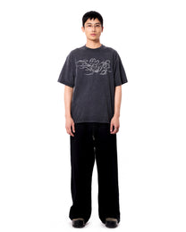 Chrisinni x Miki Unisex Double Waistband Sweatpants - Black