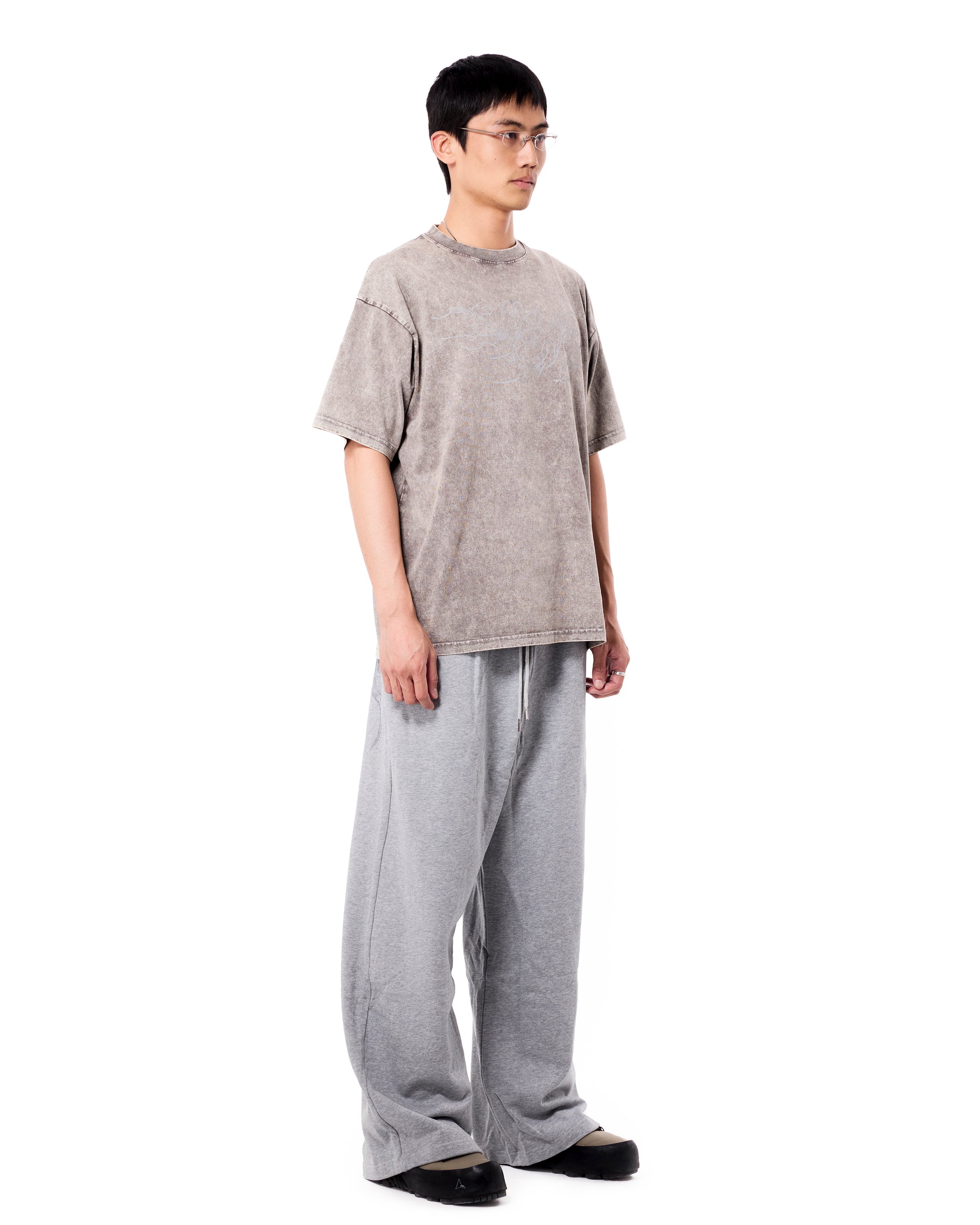 Chrisinni x Miki Unisex Double Waistband Sweatpants - Gray