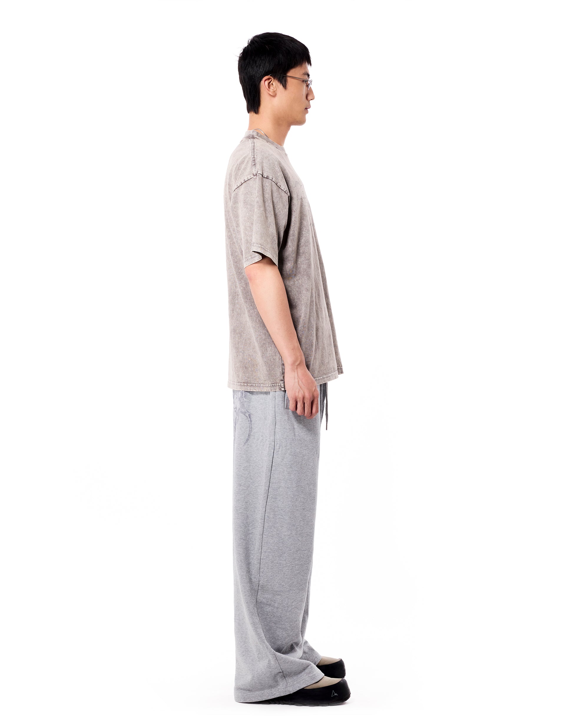 Chrisinni x Miki Unisex Double Waistband Sweatpants - Gray