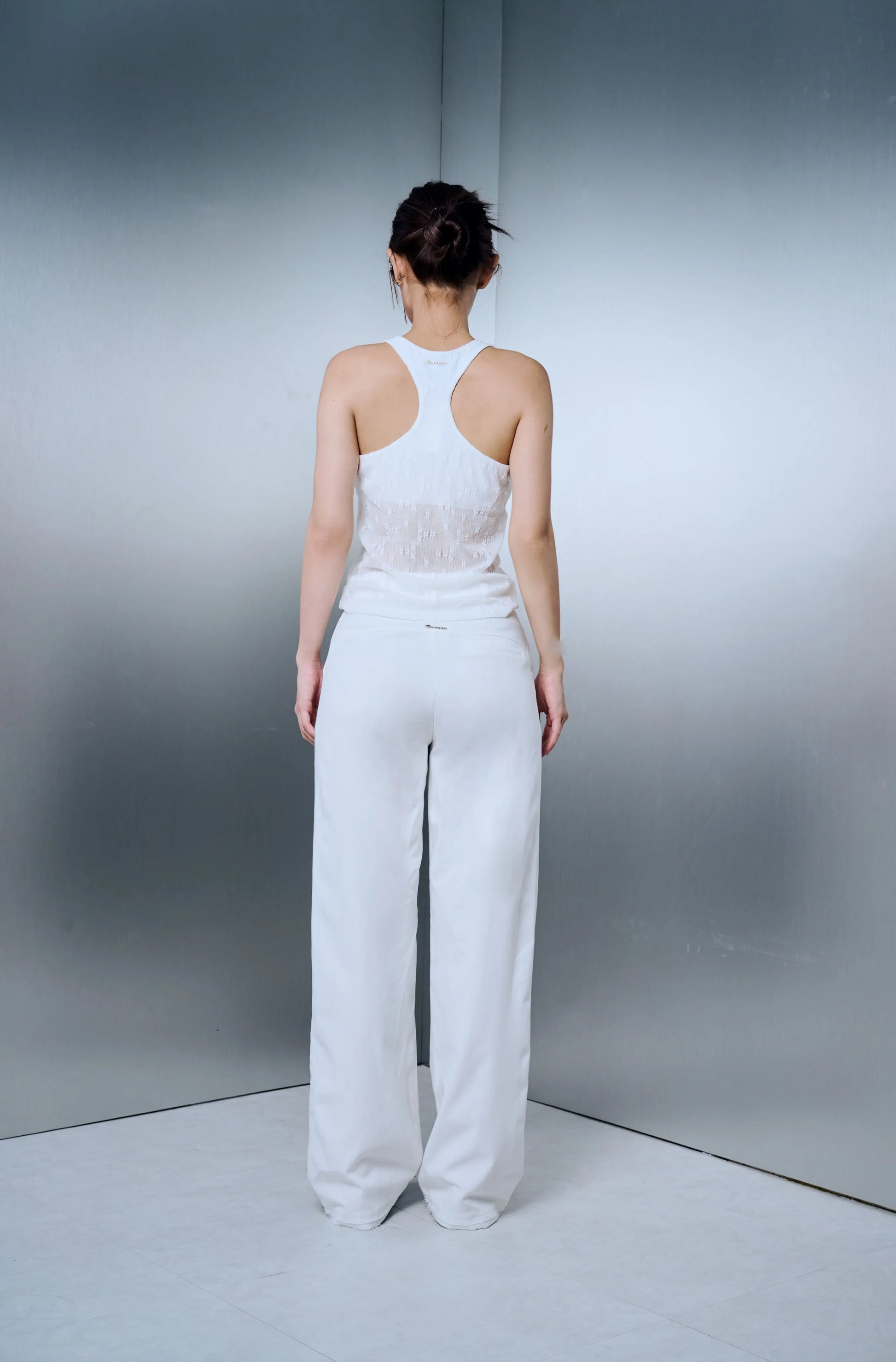 Model Trousers - White