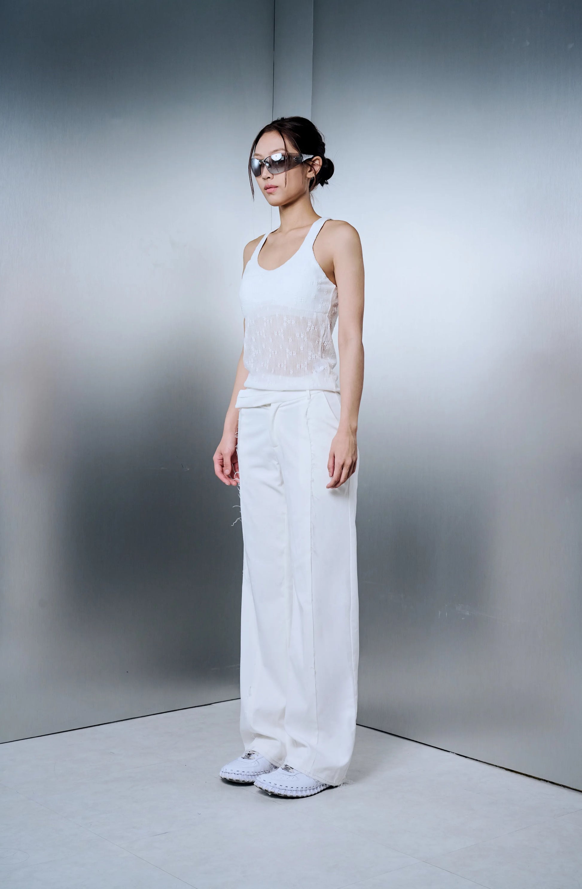 Model Trousers - White