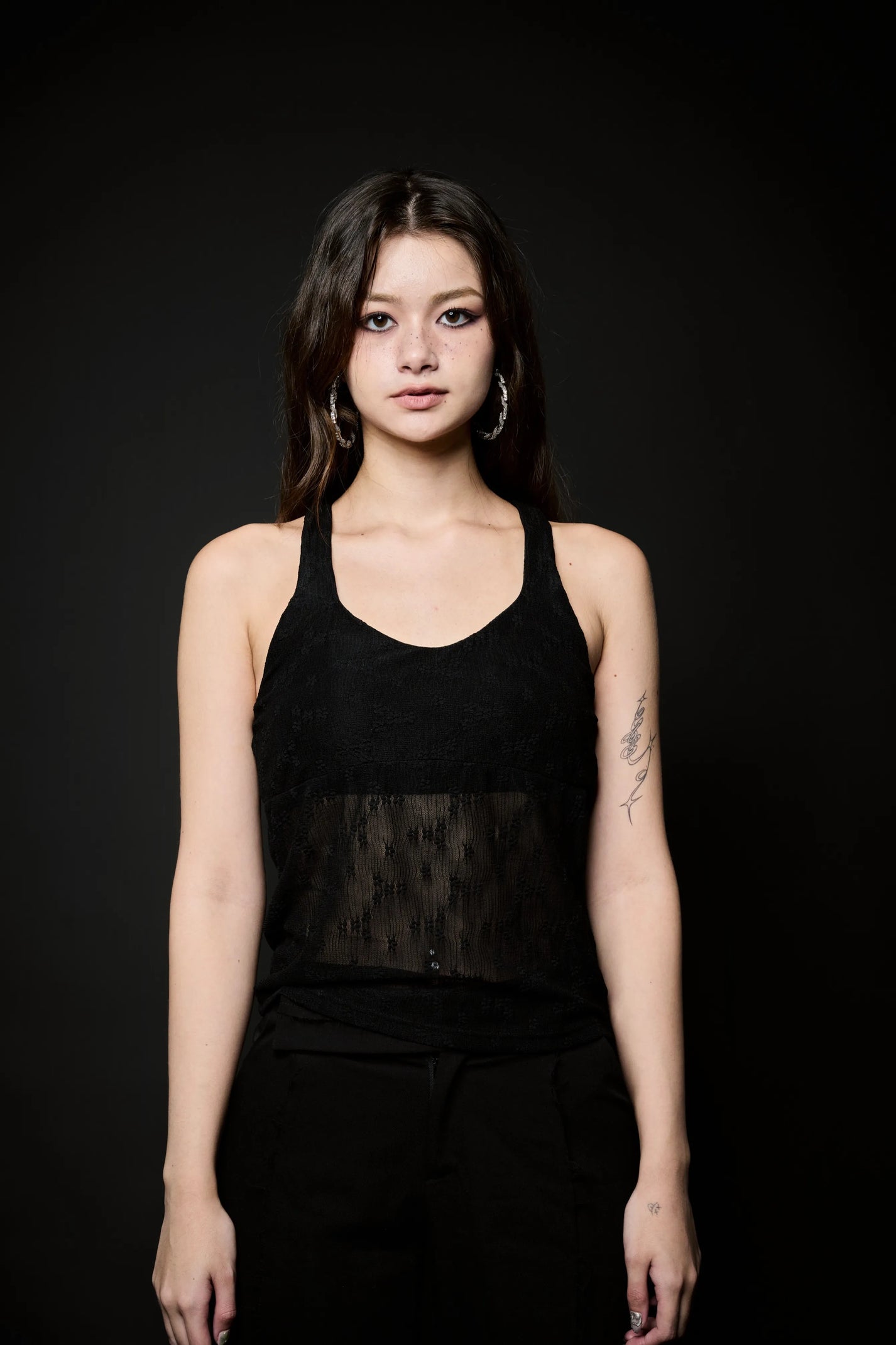 Rebel Floral Bra Top - Black