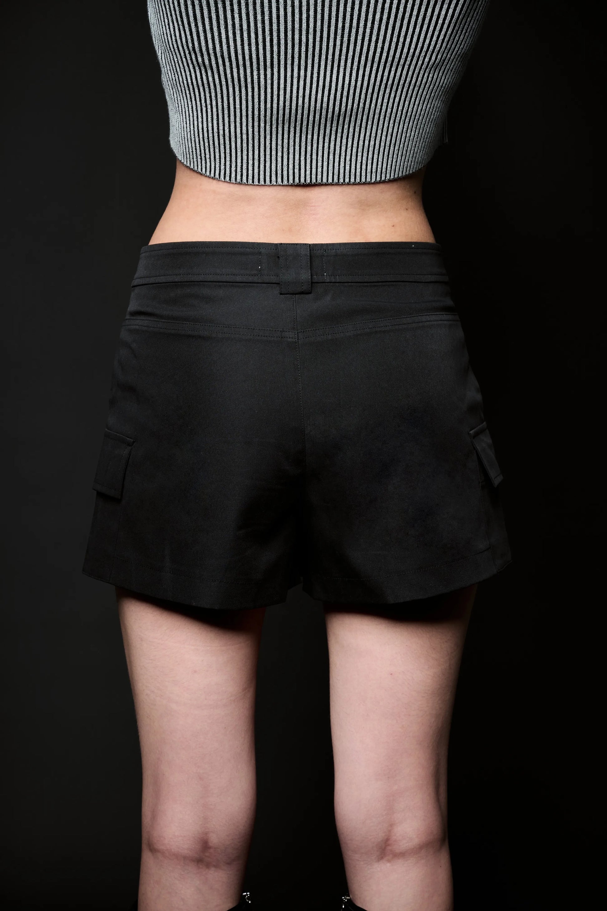 Rebel Fake Skirt - Black