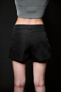 Rebel Fake Skirt - Black