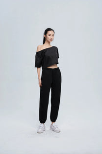 Shoulder Top - Black