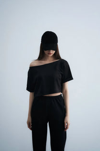 Shoulder Top - Black