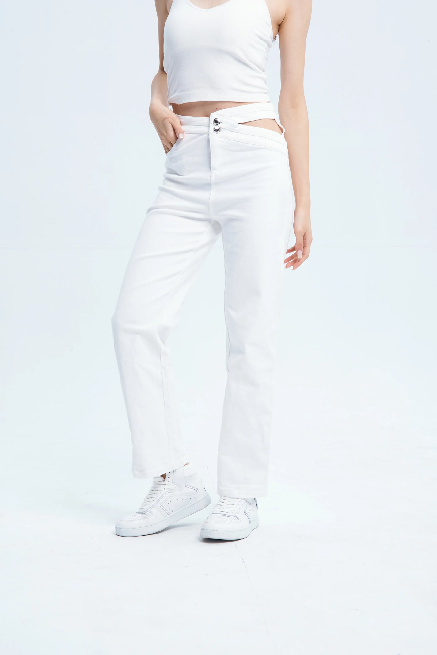 Hollow Jeans - White