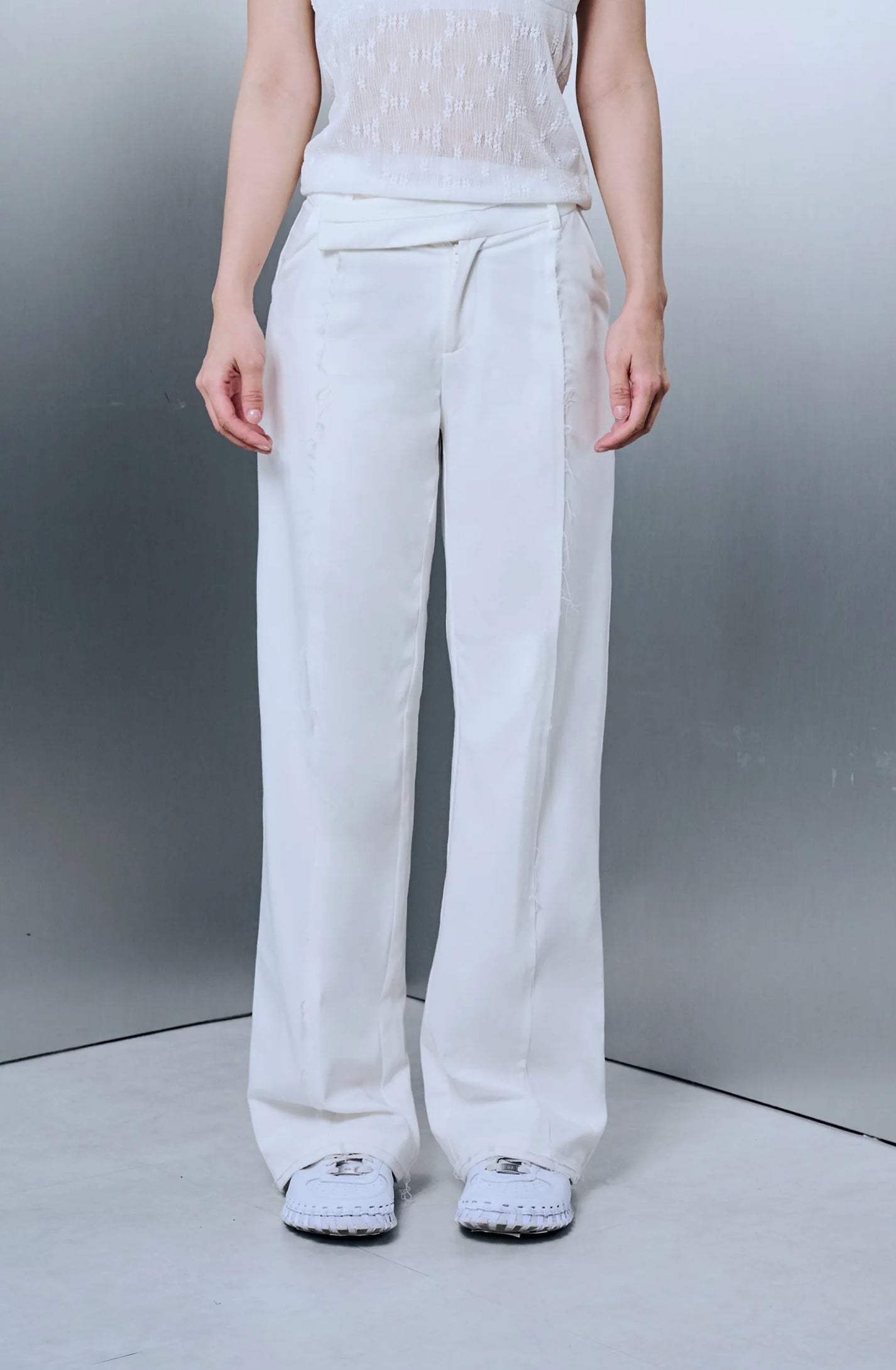 Model Trousers - White