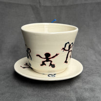 Doodles mug&amp;saucer