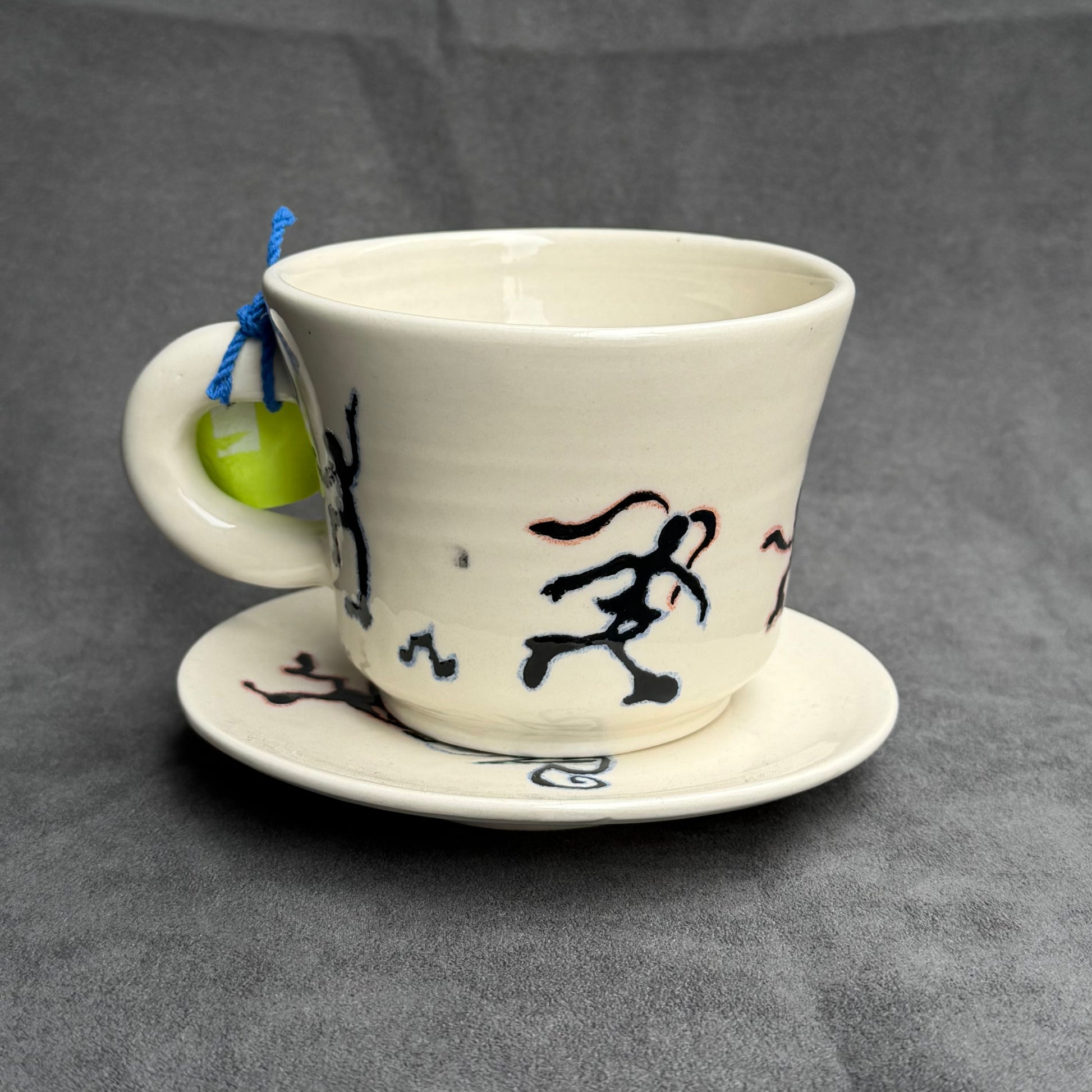 Doodles mug&amp;saucer
