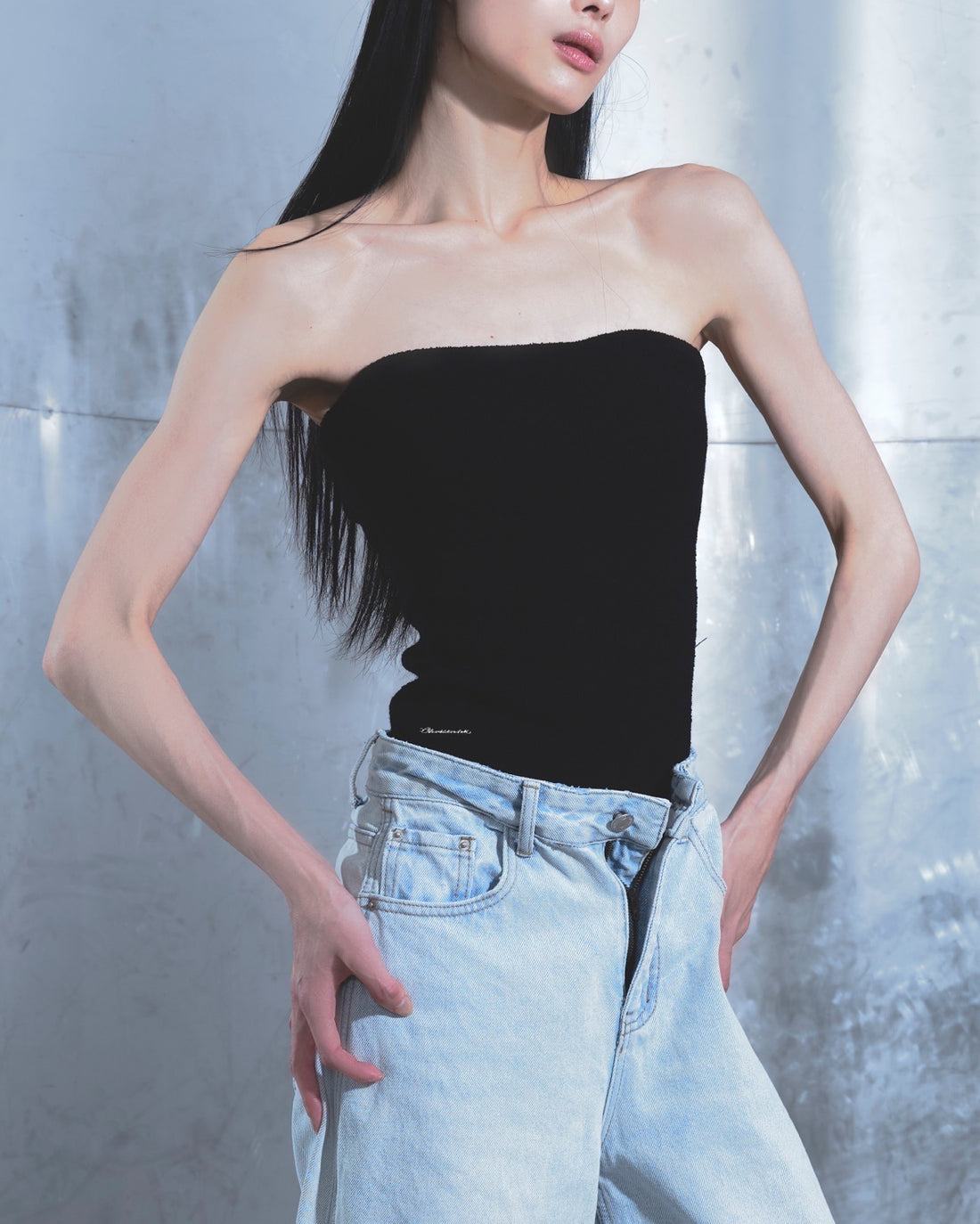 Gentle Touch Lounge Top - Black