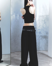 I Still Wanna Sleep Tank Bra Top - Black