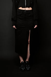 Rebel Reflex Belt Skirt - Black